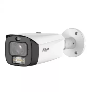 Caméra IP bullet DAHUA IPC-HFW3849T1-ZAS-PV-2712-PRO 8MP avec dissuasion active, objectif varifocal motorisé et vision nocturne couleur
