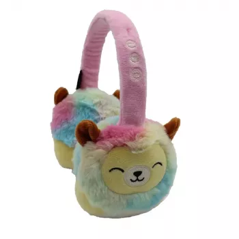 Casque Bluetooth pour enfants LAZERBUILT Squishmallows, supra-auriculaire, sans fil, Leonard The Lion, HMSQM-BT-LEONARD