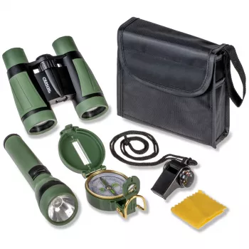 Jumelles Carson AdventurePak HU-401 5x30 avec boussole, lampe de poche et sifflet