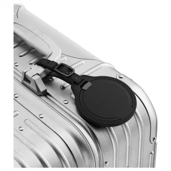 Satechi étiquette à bagage FindAll en cuir végan noir