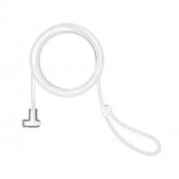 Compulocks antivol à câble universel - serrure T-Bar à clé - blanc - 1,83 m