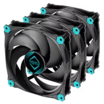 Ventilateur de boîtier Iceberg Thermal IceGALE Silent 120mm noir, pack de 3