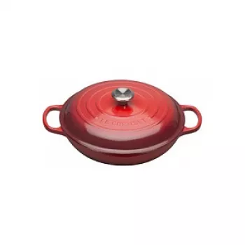 Sauteuse en fonte Signature Le Creuset 30 cm rouge cerise