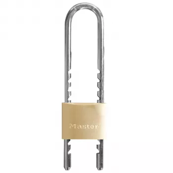 Cadenas à anse réglable Master Lock 1950EURDCC 50 mm corps en laiton massif à clé