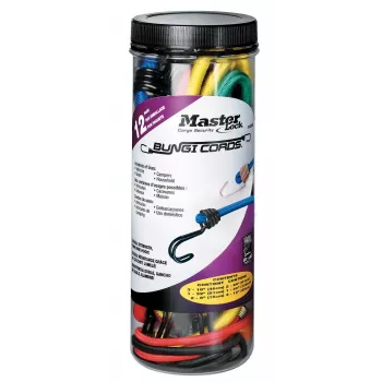 Sangle élastique Master Lock Bungee Cord 3107EURDAT - 60 cm, noire, câble de tension en caoutchouc
