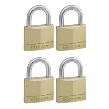 Ensemble de cadenas Master Lock 4 pièces 50 mm à clé unique 150EURQNOP