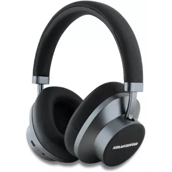 Casque audio Bluetooth sans fil circum-aural Karl Lagerfeld Saffiano Metal Logo noir