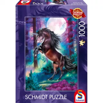 Puzzle 1000 pièces Schmidt Spiele Einhorn bei Vollmond