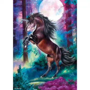 Puzzle 1000 pièces Schmidt Spiele Einhorn bei Vollmond