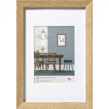 Cadre photo en bois Walther Fiorito Light Oak 20x30 avec passe-partout EF030E