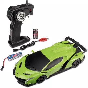 Voiture RC Carson 1:24 Lamborghini Veneno 2.4G 100% RTR verte
