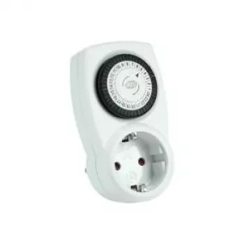Minuteur mécanique REV Ritter 24 h avec sécurité enfant blanc 230 V 50 Hz