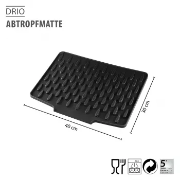 Tapis de séchage GEFU DRIO anthracite