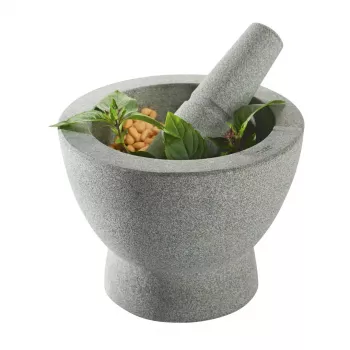 Ensemble mortier et pilon GEFU CRUNCHY en granit - 2 pièces