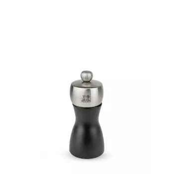 Moulin à poivre Peugeot Fidji bois de hêtre noir mat 12 cm