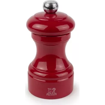 Peugeot Saveurs Bistro Salt Mill 10 cm Passion Red Lacquered Wood