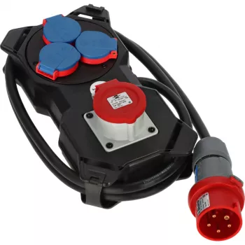 Brennenstuhl Station d'alimentation CEE 400V/16A, 3x230V/16A, câble 2m, IP44, 6 prises