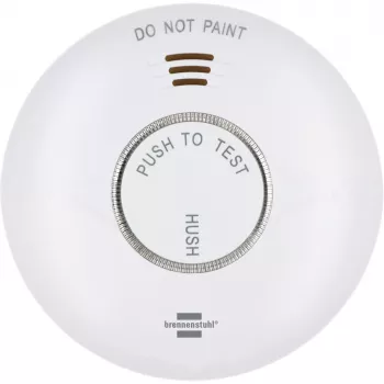 Brennenstuhl Connect WiFi RM A 3020 Détecteur de fumée intelligent avec pilotage par application, sur piles, 120 mm x 36 mm, blanc