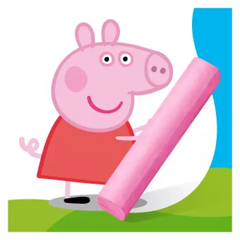 Craie de trottoir STAEDTLER Junior Peppa Pig, 6 pièces, emballage carton