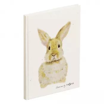 PAGNA Hase Carnet A5 pointillé beige couverture rigide 128 pages