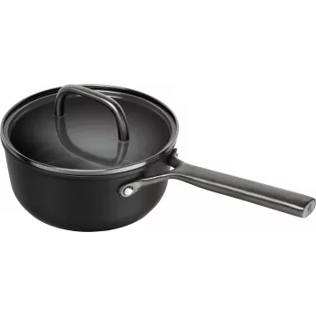 Casserole avec couvercle en verre ZWILLING Milano 18 cm, noire (1035051)