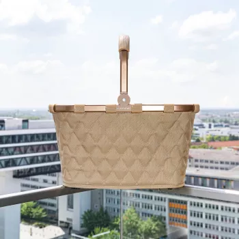 Sac Reisenthel Carrybag Frame Rhombus ginger, armature en aluminium, 22 l (BK6046)