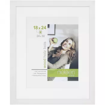 Cadre photo en bois Nielsen Apollon 24x30 cm, blanc 8988007