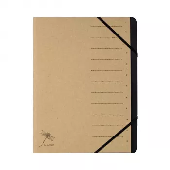 Classeur à levier Pagna 40061-11 - A4 - dos 80 mm - carton - marron - 1 pièce