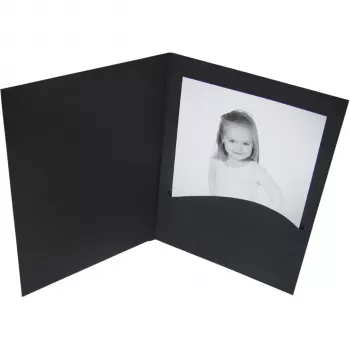Chemises portrait DAIBER Profi-Line 10x15 cm noir - lot de 100
