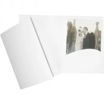 Chemises portrait Daiber Profi-Line 13x18 blanc soie (lot de 100)