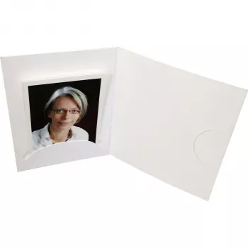 Chemise de présentation DAIBER 15011 - carton - blanc - paysage - 1 poche - 100 pièces