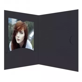Chemise de présentation Daiber 15034 carton noir paysage 1 poche 70 mm