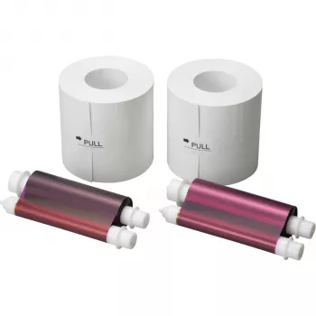 Ensemble papier photo et ruban encreur Mitsubishi CK-D 868 SL double format 10x15 cm 15x20 cm