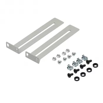 Ensemble d'équerres EFB-Elektronik pour tiroirs 1/2/3HE, 2 pièces, RAL7035 gris clair