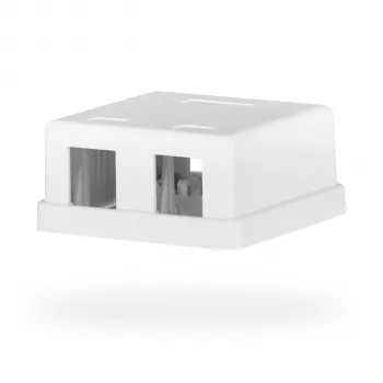 Boîtier de raccordement Keystone EFB Electronics, 2 ports, en saillie, blanc pur, boîtier vide
