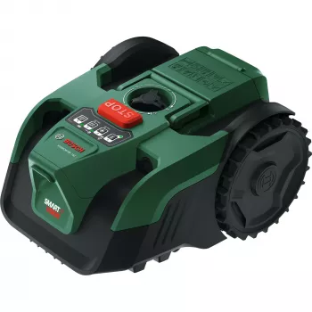 Tondeuse robot BOSCH VISIMOW18V-100 (vert/noir, 1x batterie Li-Ion 4.0Ah, 1x lame de rechange, POWER FOR ALL ALLIANCE)