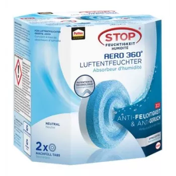 Recharge déshumidificateur Pattex 9H PLAN2 2 x 450g pour systèmes AERO 360°
