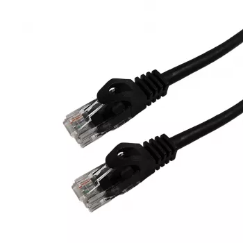 Câble patch Grafenthal CAT6 U/UTP CU PVC 5,00 m noir