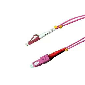 Câble fibre optique Grafenthal OM4 LC/UPC-SC/UPC LSZH 1,00 m violet
