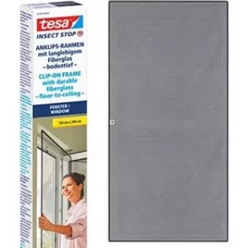 Tesa Insect Stop Clip On 55360 du sol au plafond 2,4x1,2 m anthracite