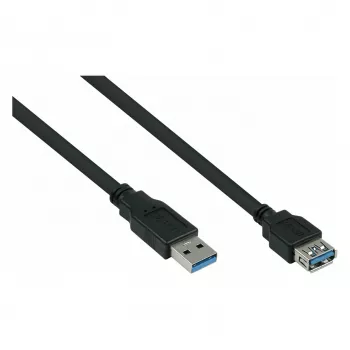 Câble prolongateur USB 3.0 kabelmeister Alcasa UK30P-ASA-050S, USB-A mâle vers USB-A femelle, 5 m, noir