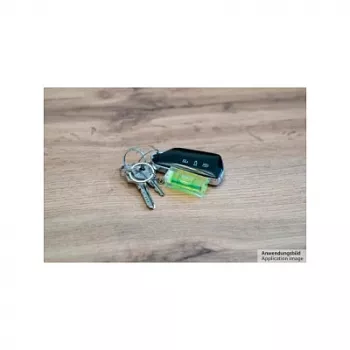 Niveau à bulle mini Kabelmeister avec porte-clés - noir