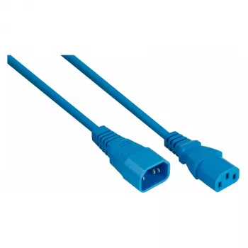 Prolongateur d'alimentation Kabelmeister SK1430-B020 IEC C14 vers C13, bleu, 2 m, 0,75 mm²
