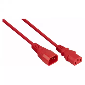 Rallonge électrique Kabelmeister C14 vers C13 rouge 2 m 0,75 mm²