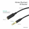 Câble jack audio ShiverPeaks mini flex