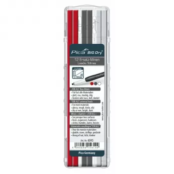 Recharges Pica BIG DRY FOR ALL rouge/graphite/blanc