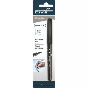 Stylo permanent PICA-MARKER Pica, 0,7 mm noir, emballage individuel