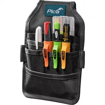 PICA-MARKER Pica Master Belt – système d'étui porte-marqueur renforcé, noir/rouge