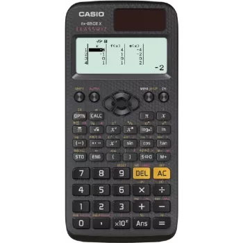 Calculatrice scientifique Casio FX-85DE X ClassWiz noire avec étui rigide