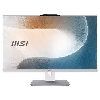 PC tout-en-un MSI Modern AM272P 1M-1426AT, 27 inch Full HD, Intel Core i5 14e génération, 16 Go RAM, 512 Go SSD, Windows 11 Home, noir et argent